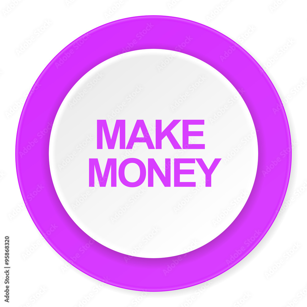 make money violet pink circle 3d modern flat design icon on white background make money violet pink circle 3d modern flat design icon on white background