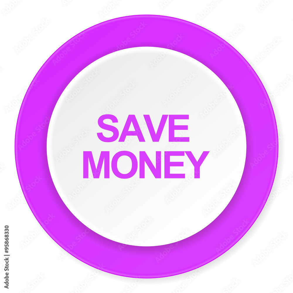 save money violet pink circle 3d modern flat design icon on white background save money violet pink circle 3d modern flat design icon on white background