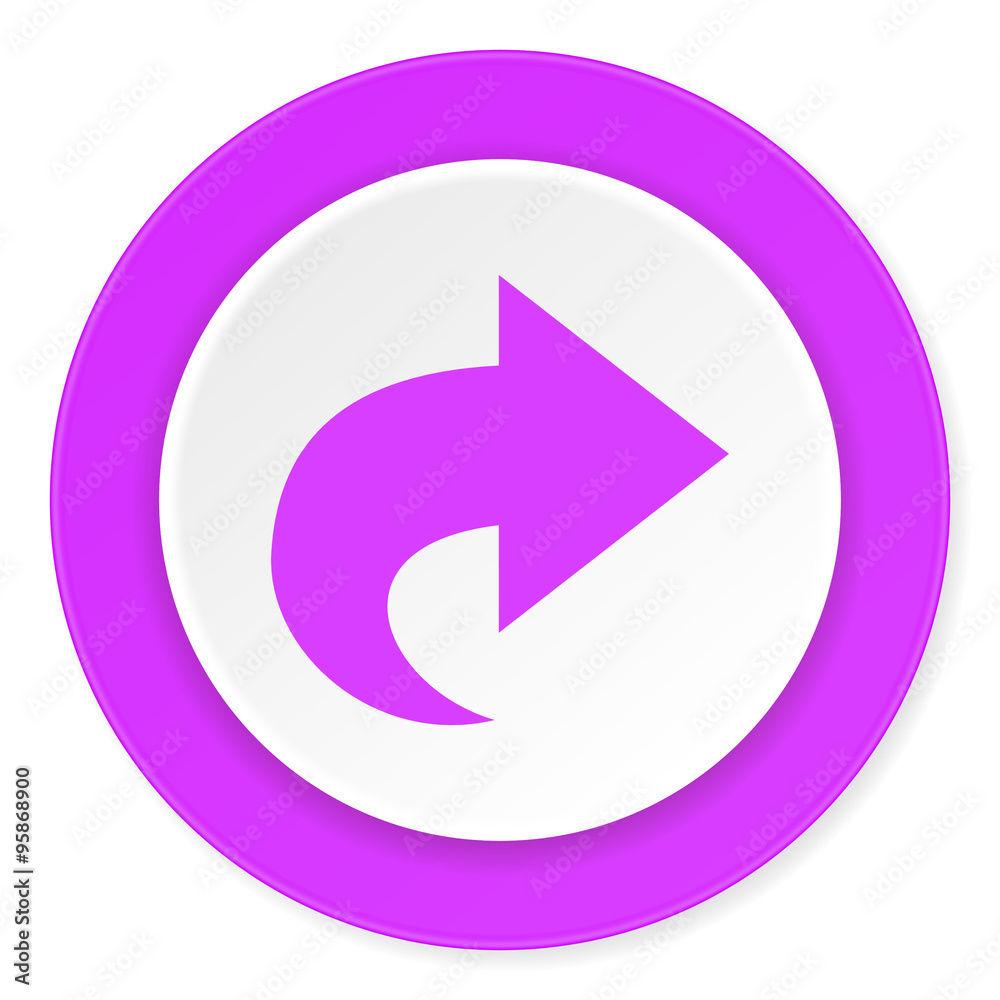 next violet pink circle 3d modern flat design icon on white background next violet pink circle 3d modern flat design icon on white background