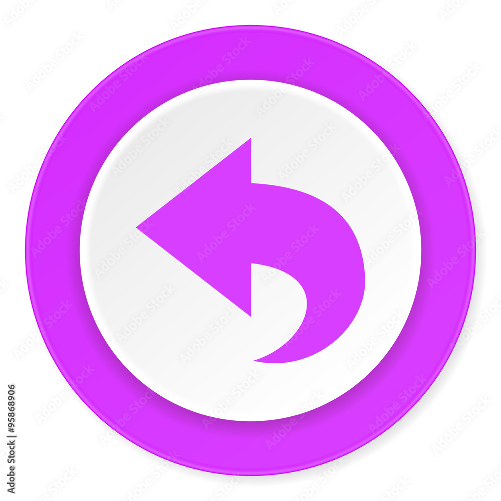 back violet pink circle 3d modern flat design icon on white background back violet pink circle 3d modern flat design icon on white background