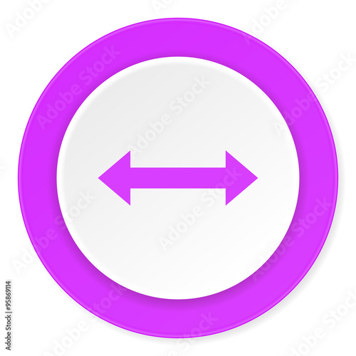 Free Download arrow violet pink circle 3d modern flat design icon on white background - GFXLoad
