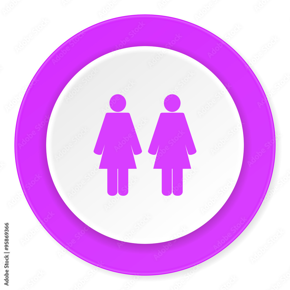 couple violet pink circle 3d modern flat design icon on white background couple violet pink circle 3d modern flat design icon on white background