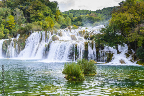 Waterfalls in Krka National Park  Croatia