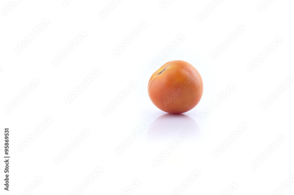 vine tomatoes on white background. vine tomatoes on white background.