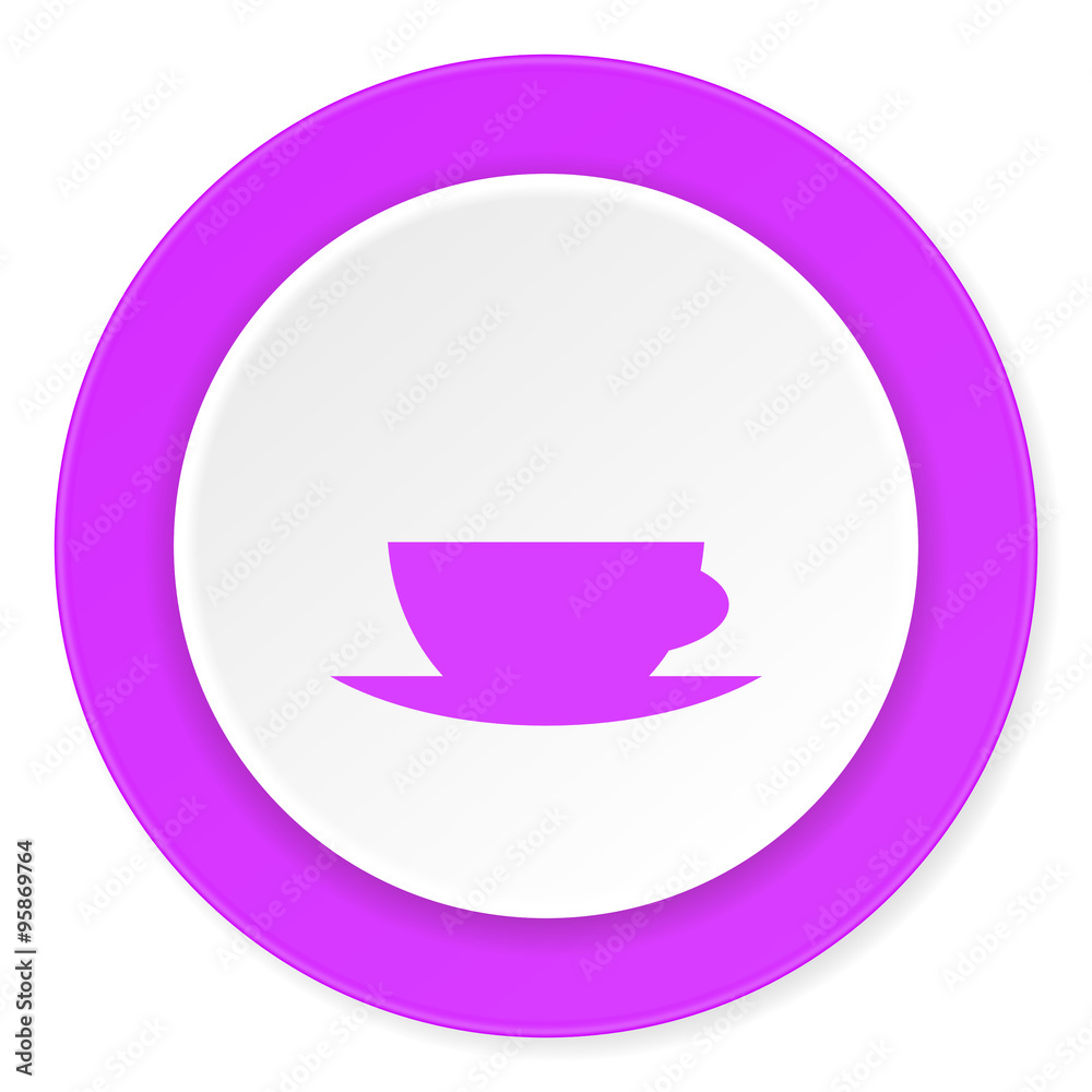 espresso violet pink circle 3d modern flat design icon on white background espresso violet pink circle 3d modern flat design icon on white background