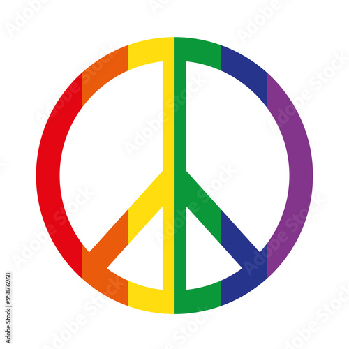 peace symbol vector
