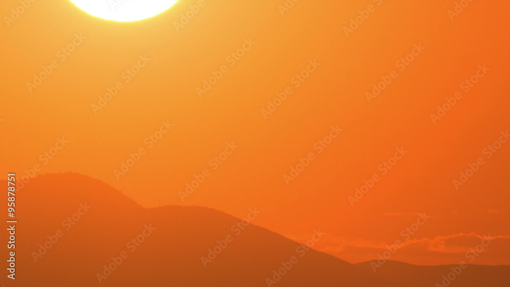 sun tracking scenic sunset timelapse behind hills sun tracking scenic sunset timelapse behind hills