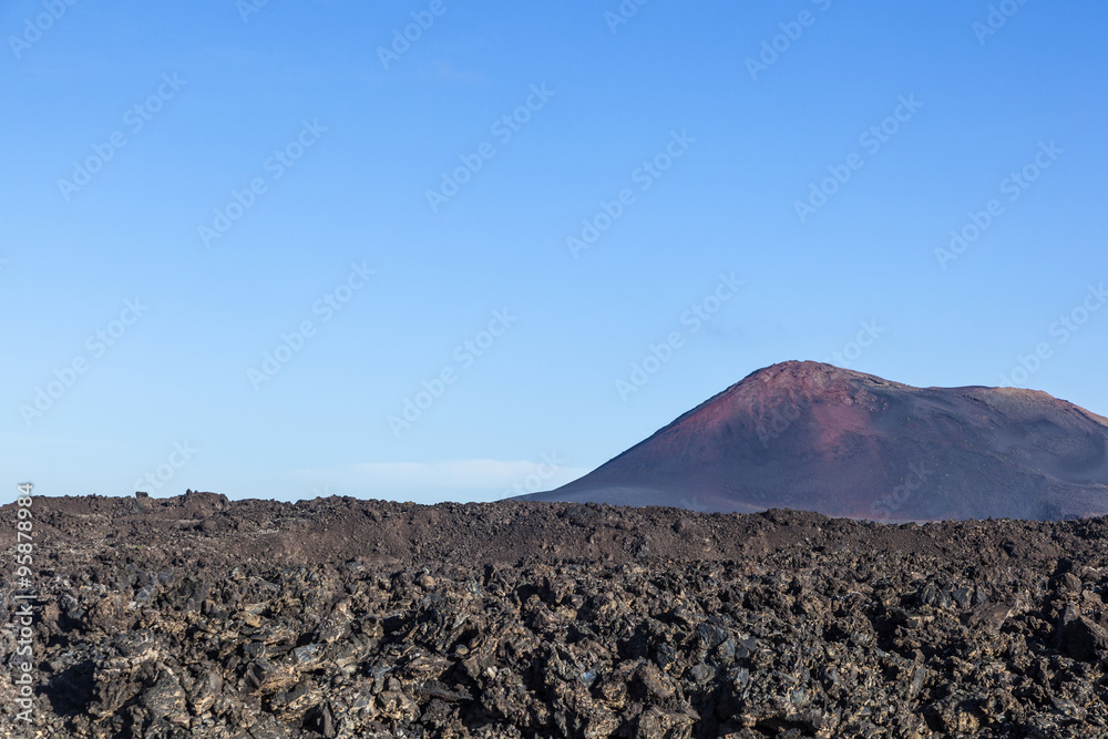 volcano in timanfaya national park in Lanzarote