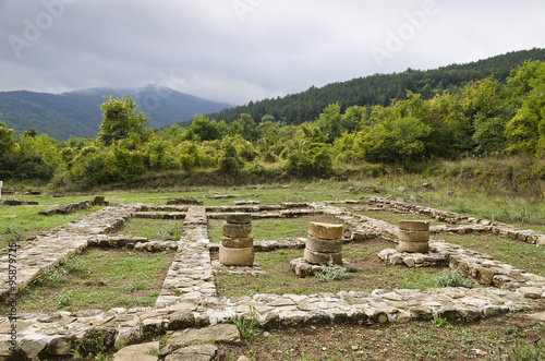 Ruins of the medieval town of Veliki Preslav, Bulgaria