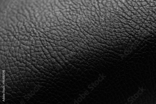 Background of black leather