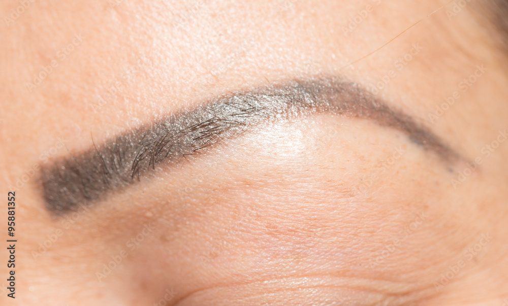 eyebrow. close-up eyebrow. close-up
