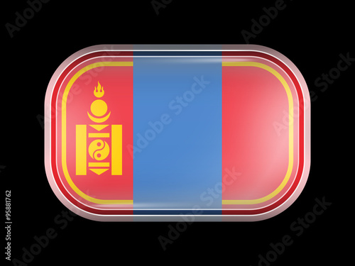 Free Download Mongolia Variant Flag. Rectangular Shape with Rounded Corners - GFXLoad