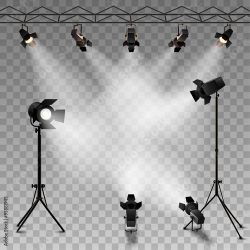 Spotlights Transparent Background 