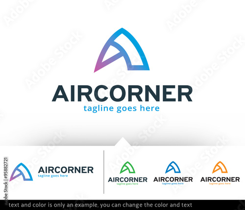 Air Letter A Logo Template Design Vector
