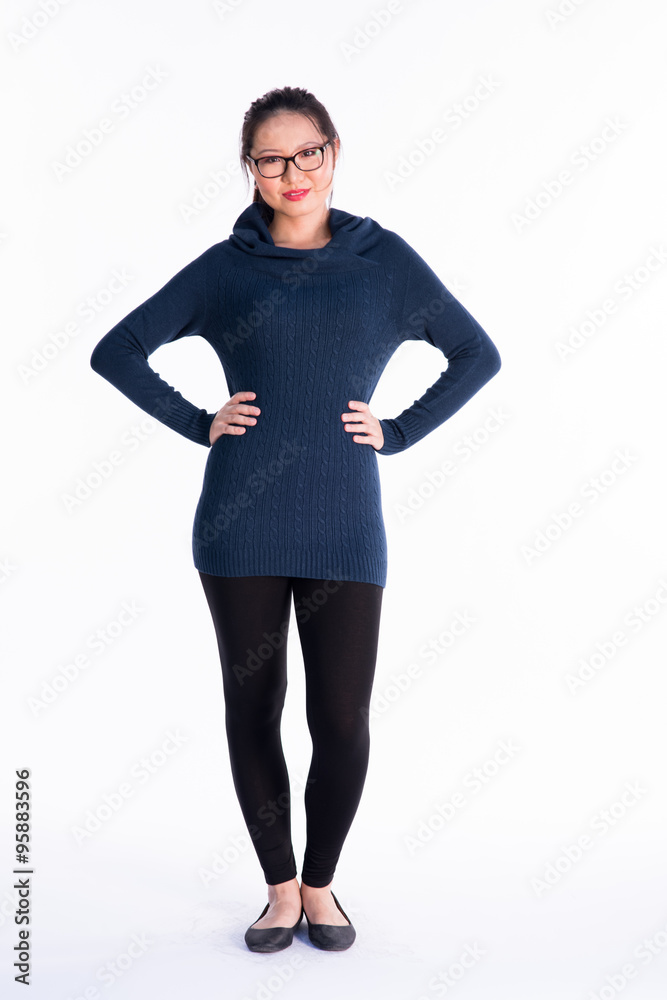 Fototapeta premium Fashion model ecommerce catalog shoot