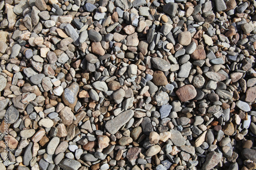 Background of rock pebble stones used for landscaping
