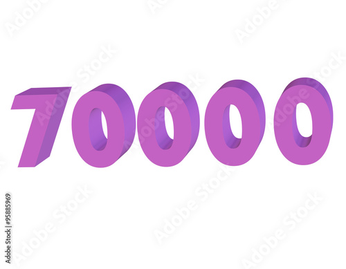 70000, yetmiş bin sayısı