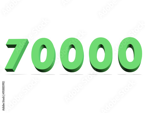 70000, yetmiş bin sayısı
