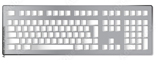 Blank Computer Keyboard