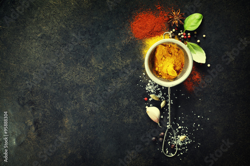 Fotografija Herbs and spices selection