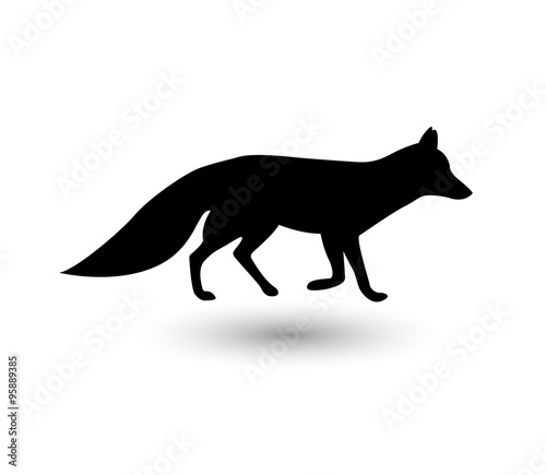Silhouette of fox