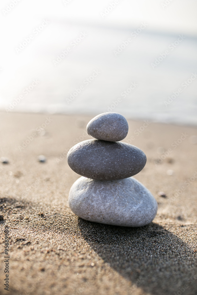Stacked stones on a natural background. zen bakcground Stacked stones on a natural background. zen bakcground