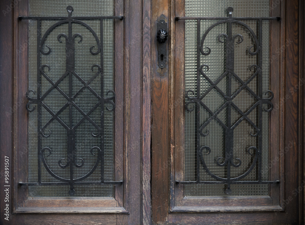 Old doors, handles, locks, lattices and windows Old doors, handles, locks, lattices and windows