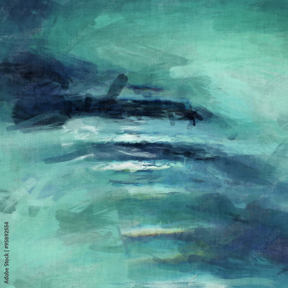 Fototapeta premium green watercolor background