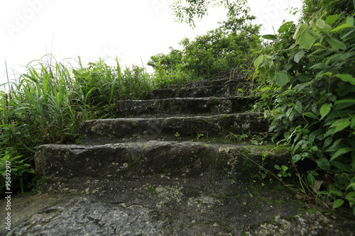 hiking trail on mountain