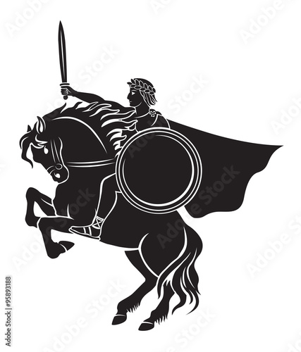 Caesar on horseback