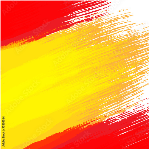 Grunge background in colors of spanish flag