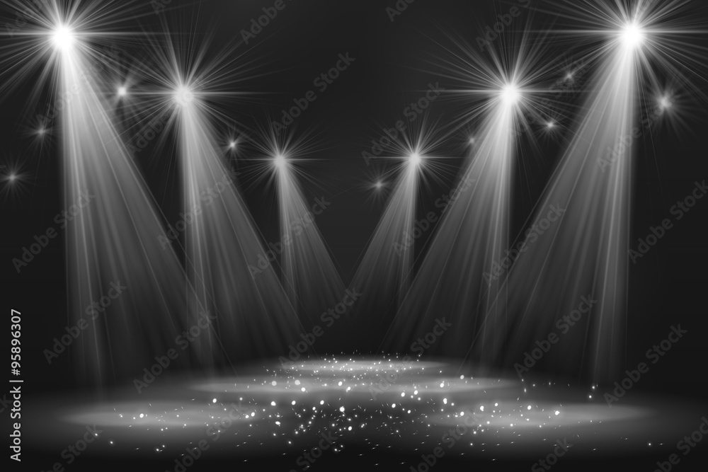 Fototapeta premium Spotlight vintage background.