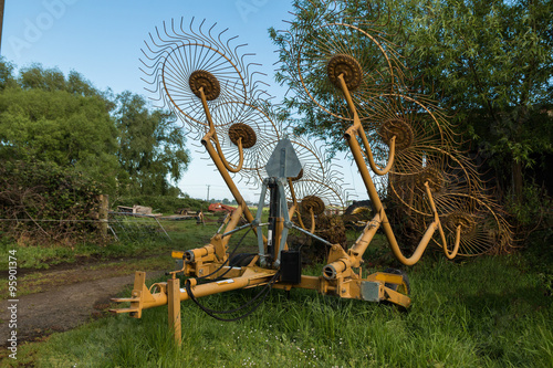 Tableau sur toile Farm Gear Hay Rake