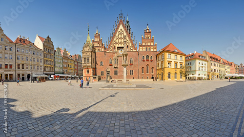 Market square, Wroclaw, Poland -Stitched Panorama