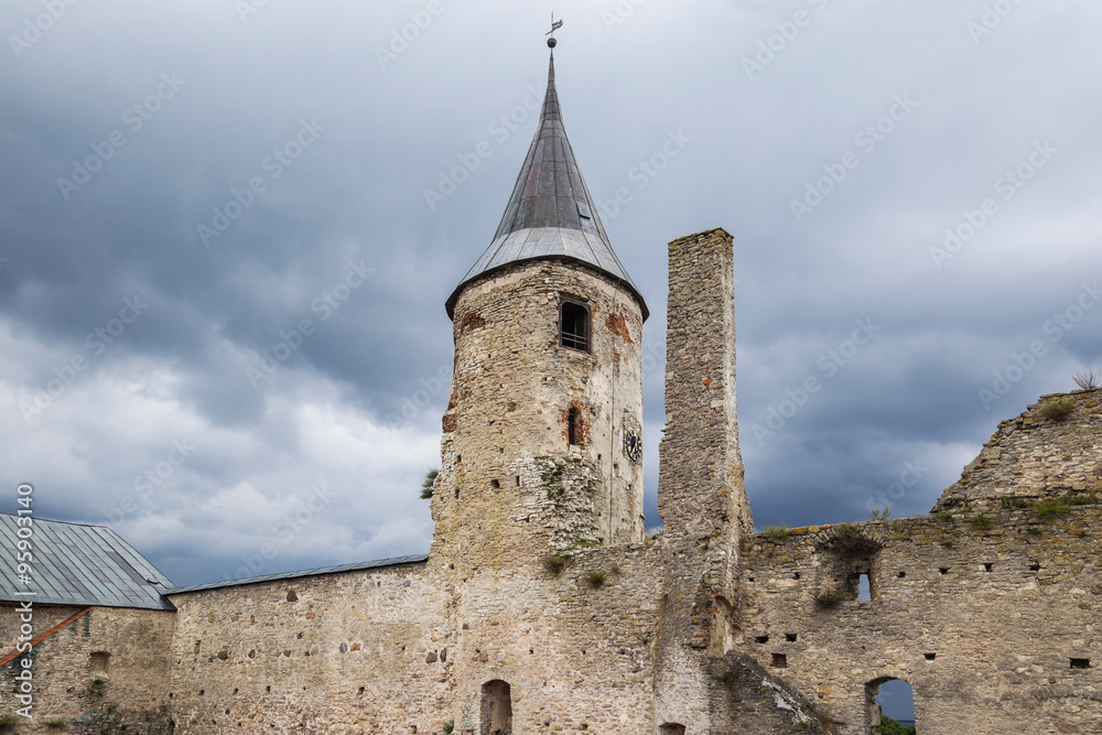 Mystical castle in Haapsalu. Estonia