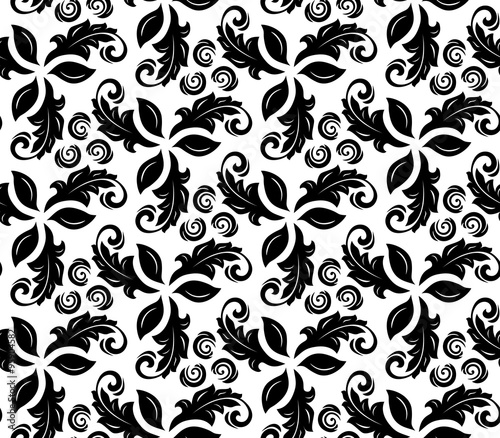 Floral Fine Seamless Vector Pattern