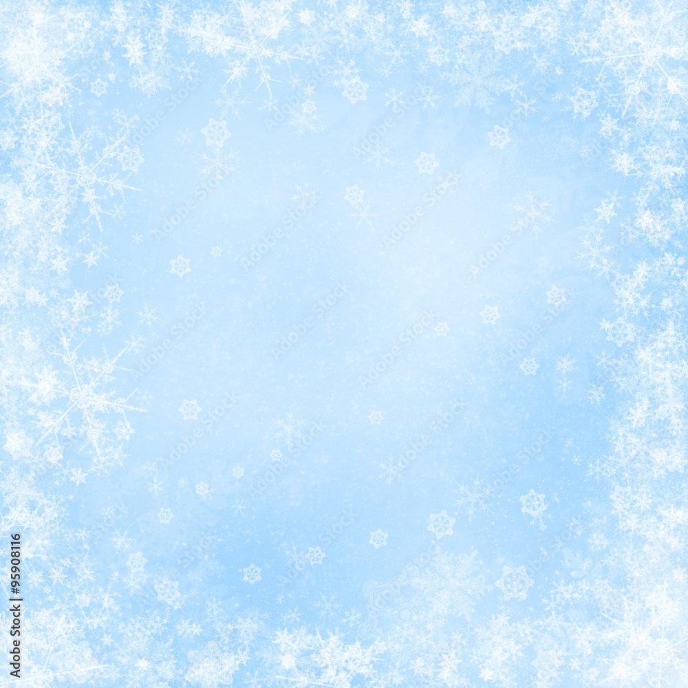 Christmas background with snowflakes