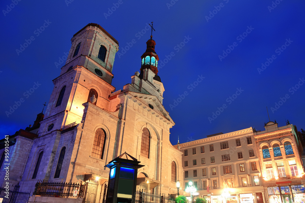 Naklejka premium Quebec City old street