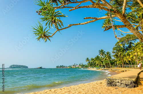 Fototapeta Naklejka Na Ścianę i Meble -  Beautiful wild and exotic Caribbean beach