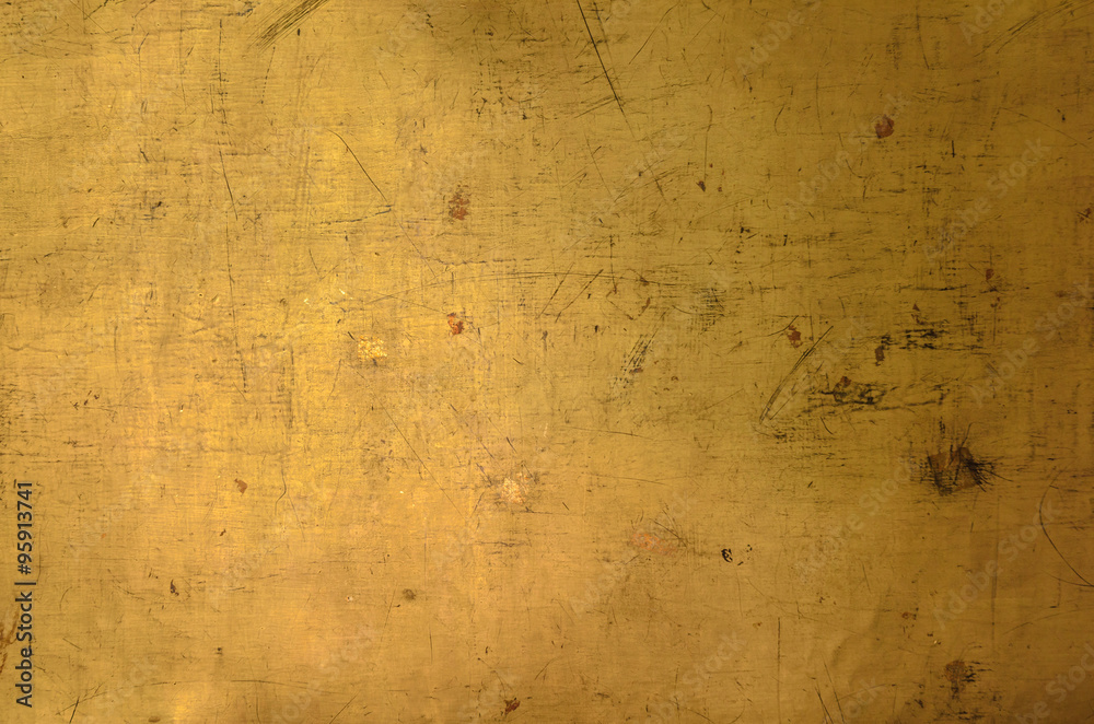 Abstract background from close up golden wall