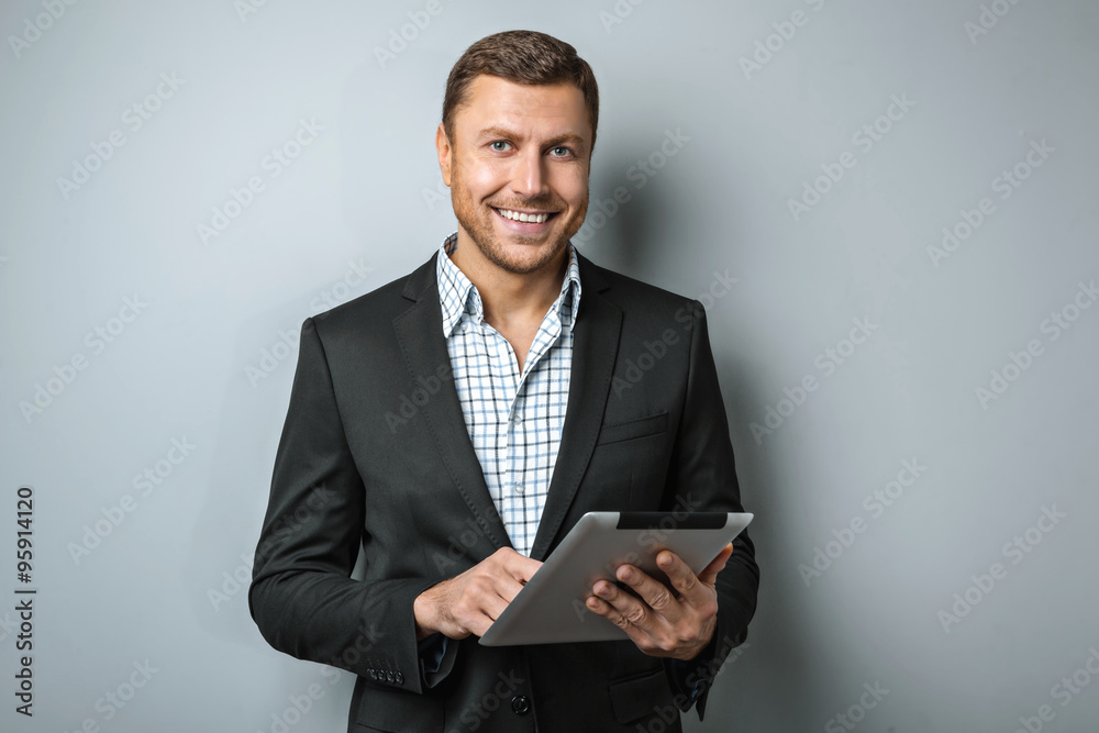 Concept for handsome young businessman Concept for handsome young businessman