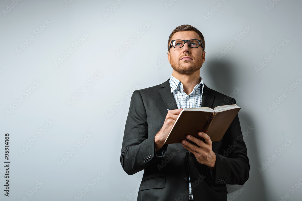 Concept for handsome young businessman Concept for handsome young businessman