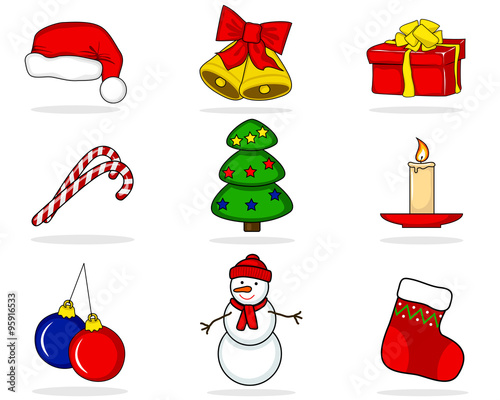 Vector Christmas set