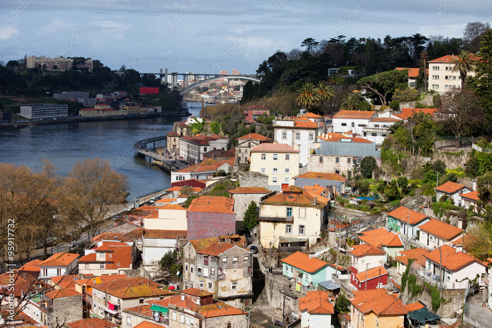 Cityscape of Porto in Portugal