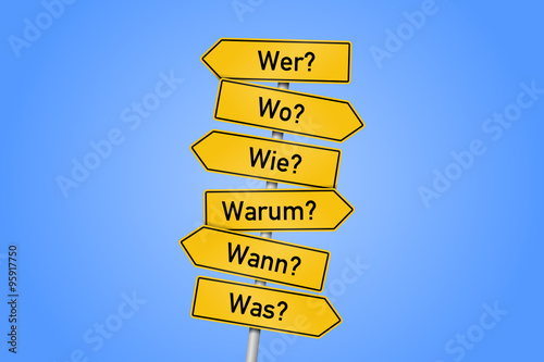 verkehrszeichen himmel hintergrund w-fragen II