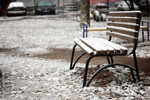bench the first snow