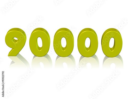 90000, doksan bin sayısı