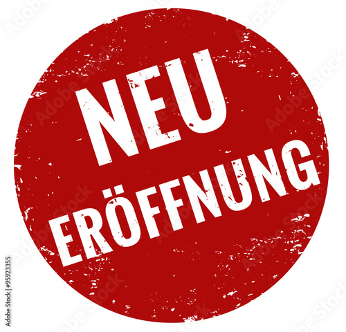 Neueröffnung Stempel rot grunge
