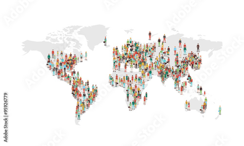 World population density map