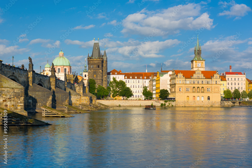 Prague and the Vltava river
